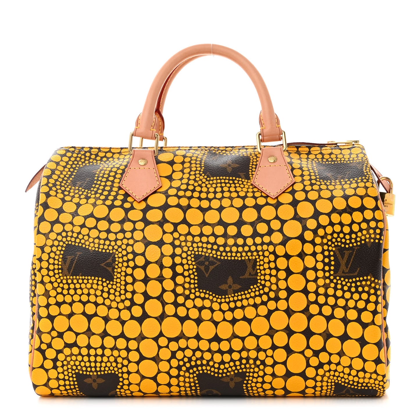 Monogram Kusama Town Speedy 30 Yellow