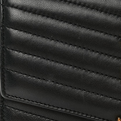 Saint Laurent Lambskin Matelasse Chevron Monogram Small Sulpice Bag Black 15 of 16