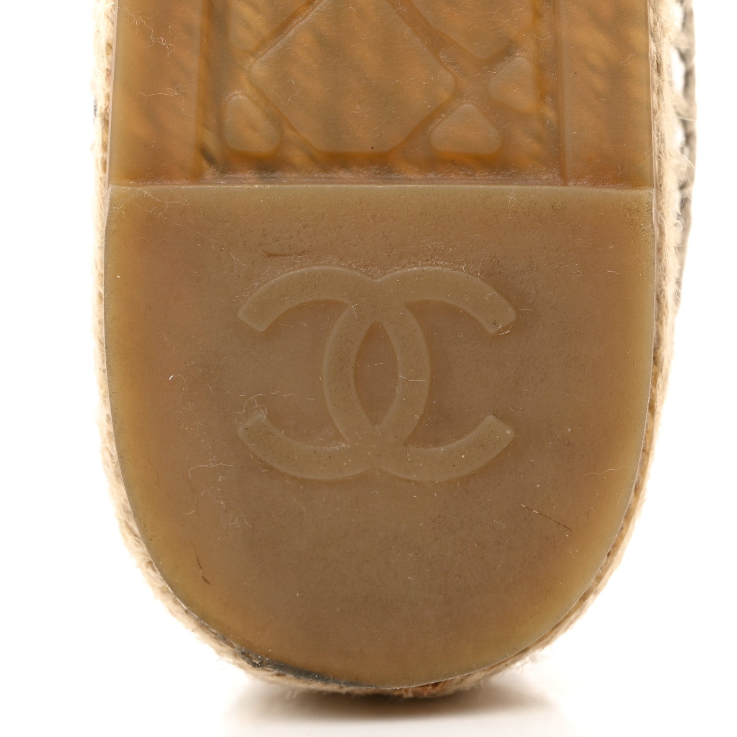 Chanel Laminated Goatskin CC Espadrilles 39 Silver 8 of 9