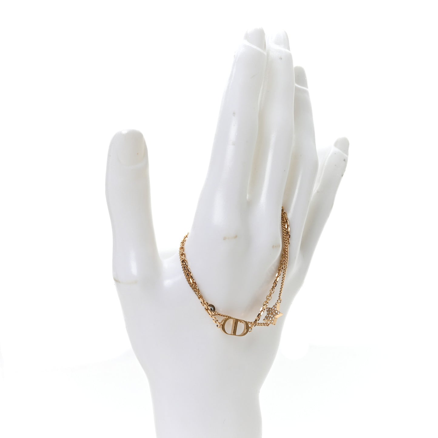 Crystal Star Charms Bracelet Gold