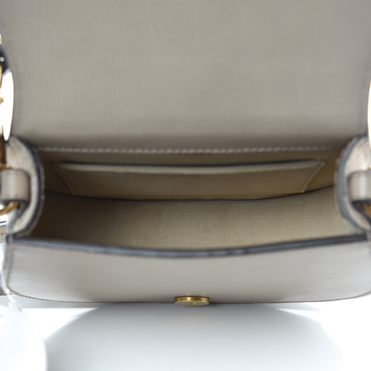Chloe Calfskin Suede Small Nile Bracelet Bag Motty Grey 5 of 8