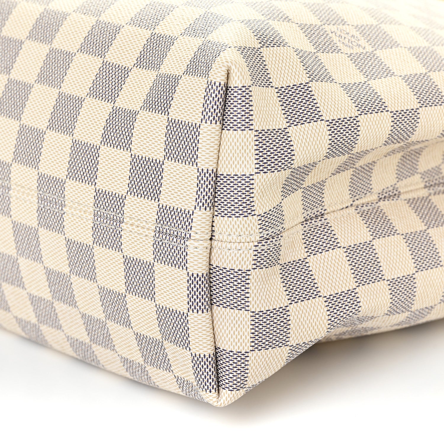 Louis Vuitton Damier Azur Graceful MM Rose Ballerine 9 of 9