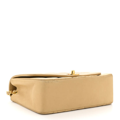 Chanel Lambskin Quilted Small Single Flap Beige 4 of 12