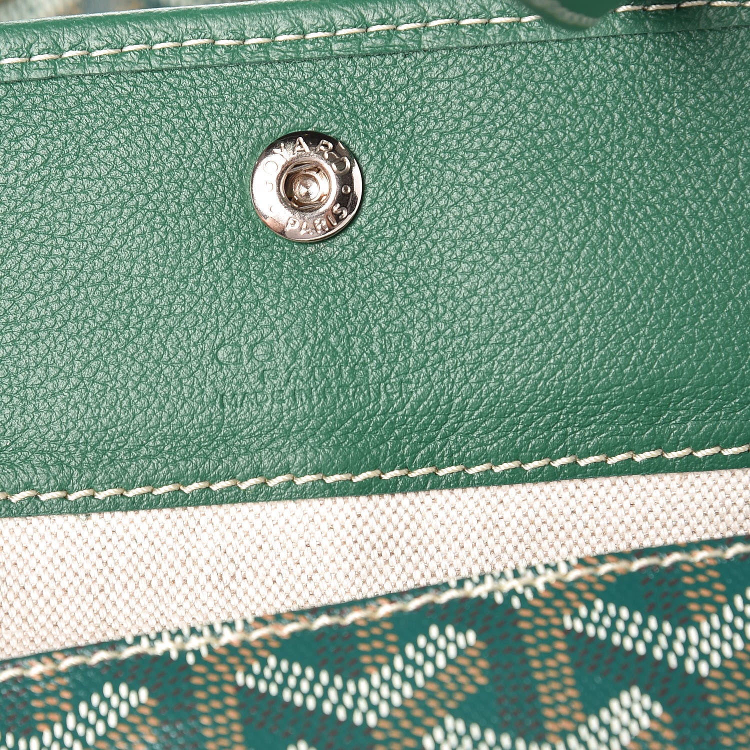 Goyard Goyardine Saint Louis GM Green 8 of 9