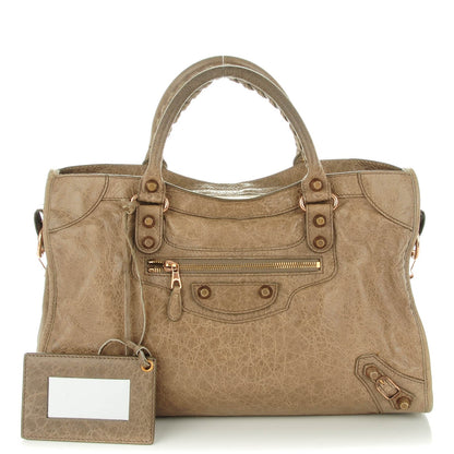 Balenciaga Agneau Giant 12 Rose Gold Hardware City Gris Poivre 1 of 8