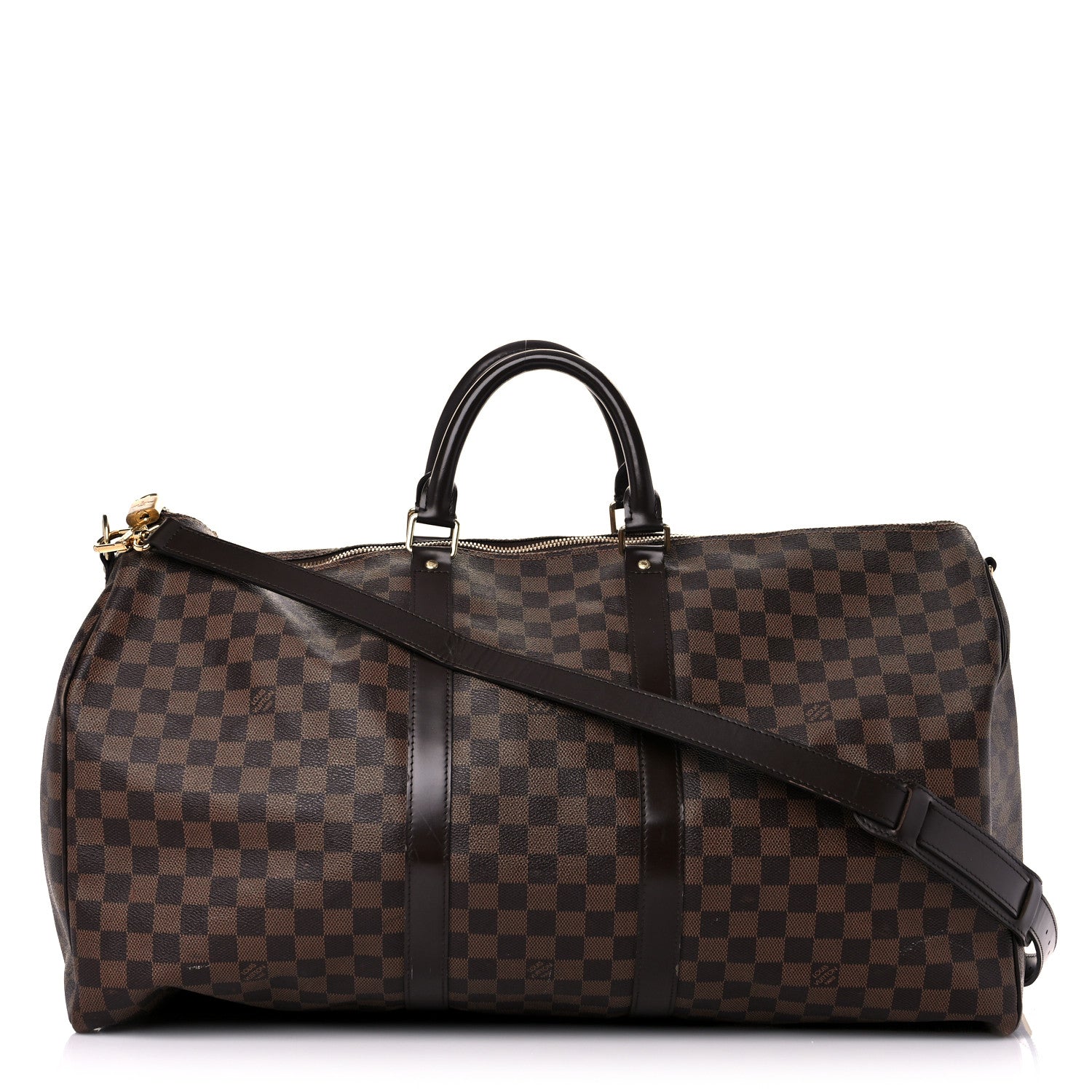 Louis Vuitton Damier Ebene Keepall Bandouliere 55 1 of 23