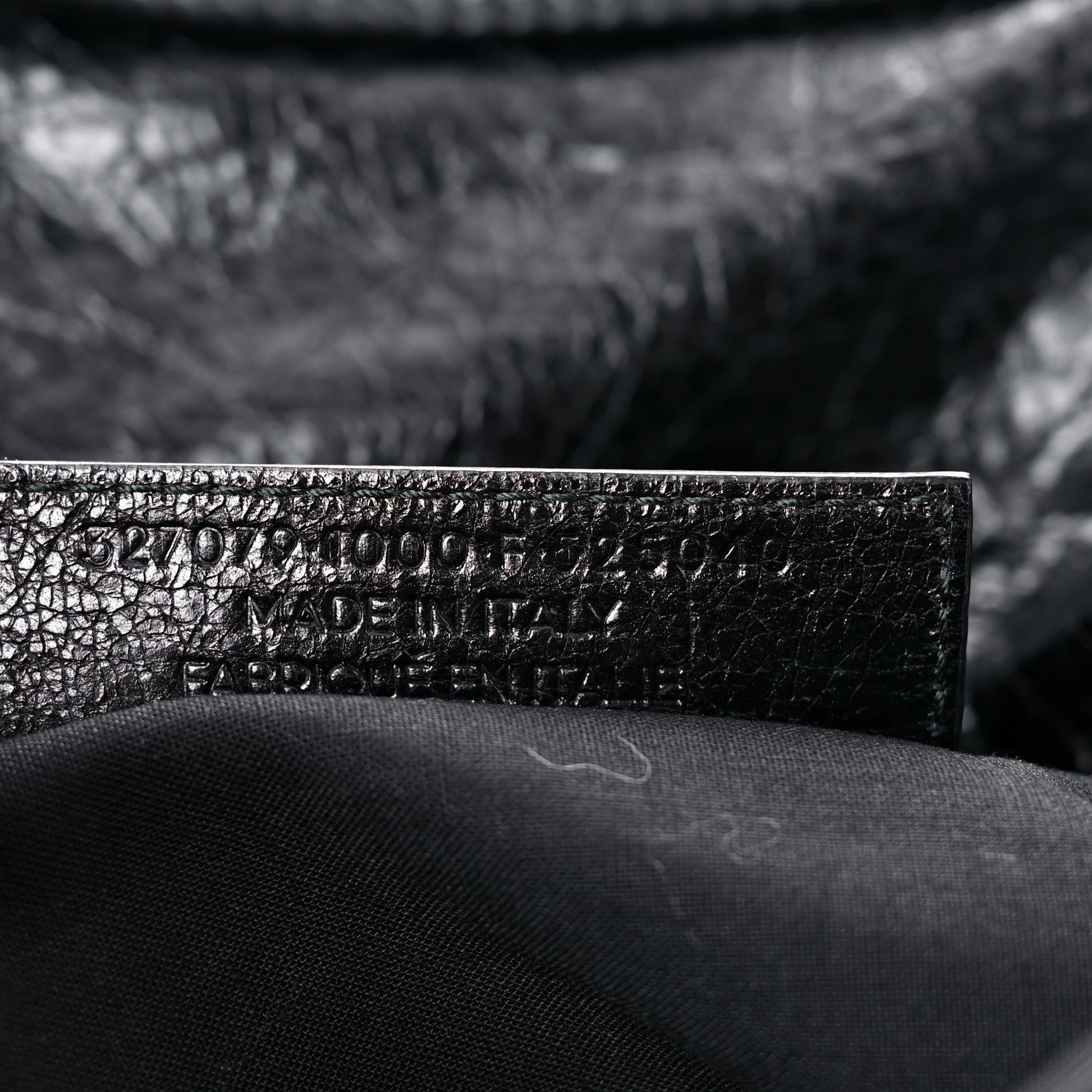 Balenciaga Agneau Giant 12 Silver Hardware Envelope Strap Clutch Black 6 of 11