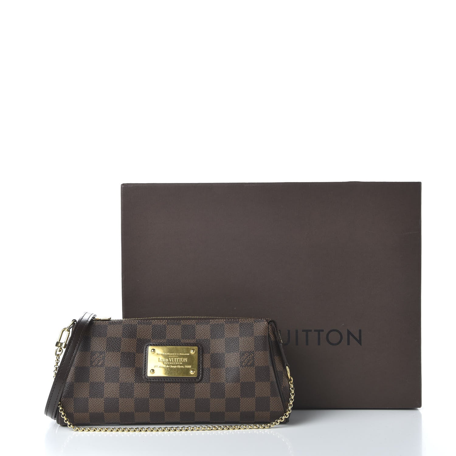 Louis Vuitton Damier Ebene Eva Clutch 11 of 11