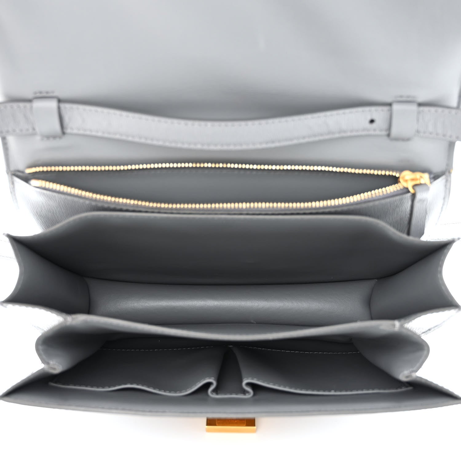 Celine Liege Calfskin Medium Classic Box Flap Bag Medium Grey 5 of 11