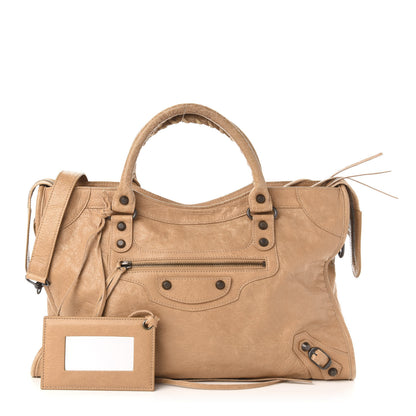 Balenciaga Agneau Classic Hardware City Beige Nougatine 1 of 14