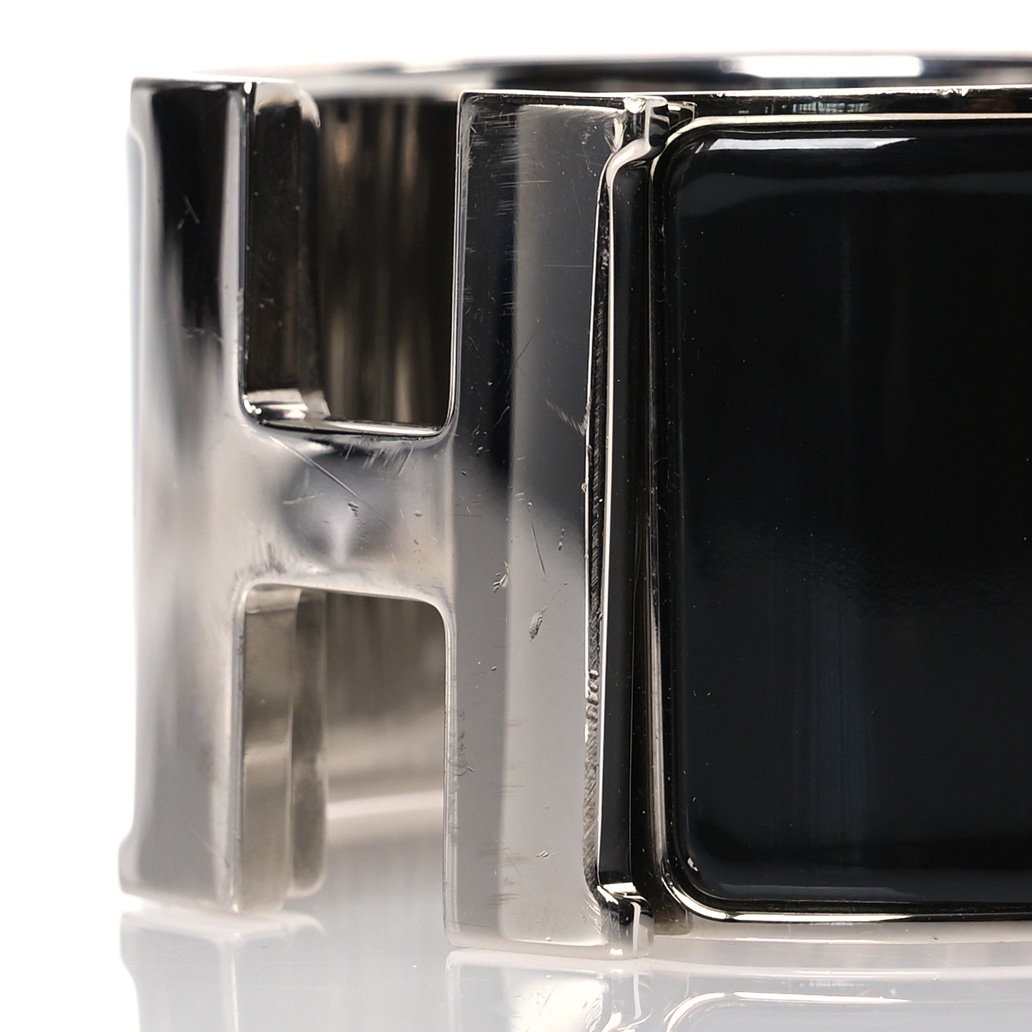 Hermes Enamel Extra Wide Clic Clac H Bracelet GM Black 4 of 5