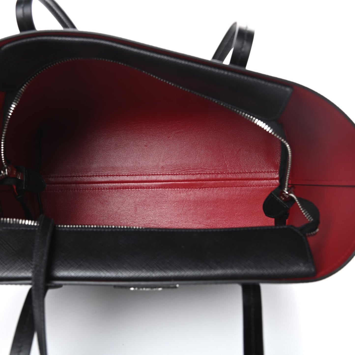 Saffiano Cuir Shopping Tote Black Fuoco