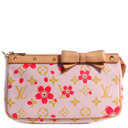 Louis Vuitton Monogram Cherry Blossom Pochette Accessories Red 1 of 8