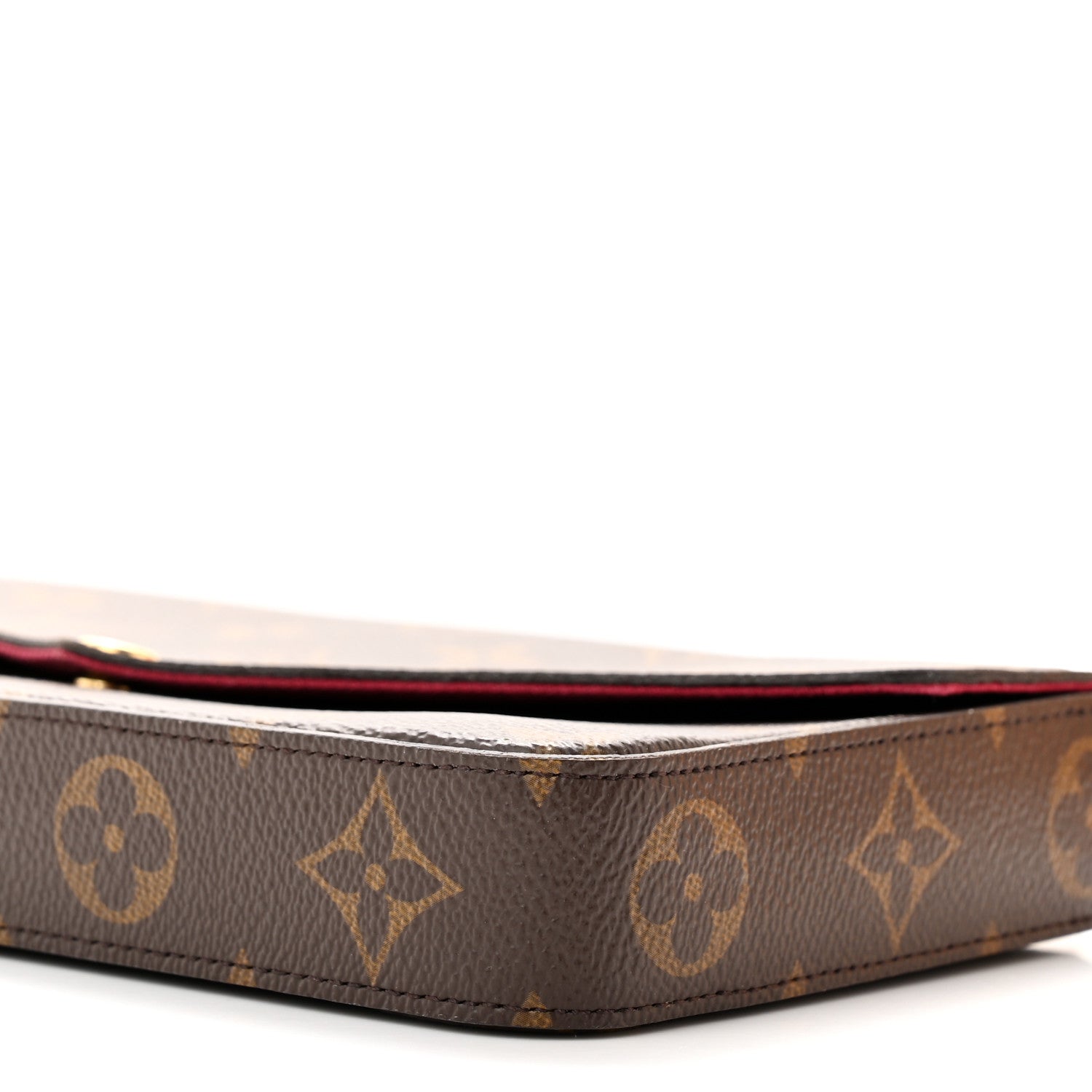 Louis Vuitton Monogram Pochette Felicie Chain Wallet Fuchsia 12 of 15
