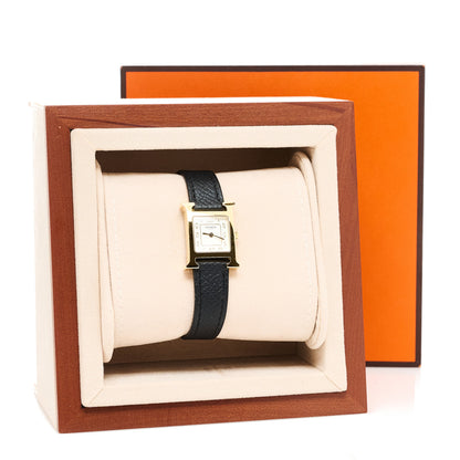 Hermes Stainless Steel Epsom 17.2mm Heure H Hour Quartz Watch Noir 5 of 5