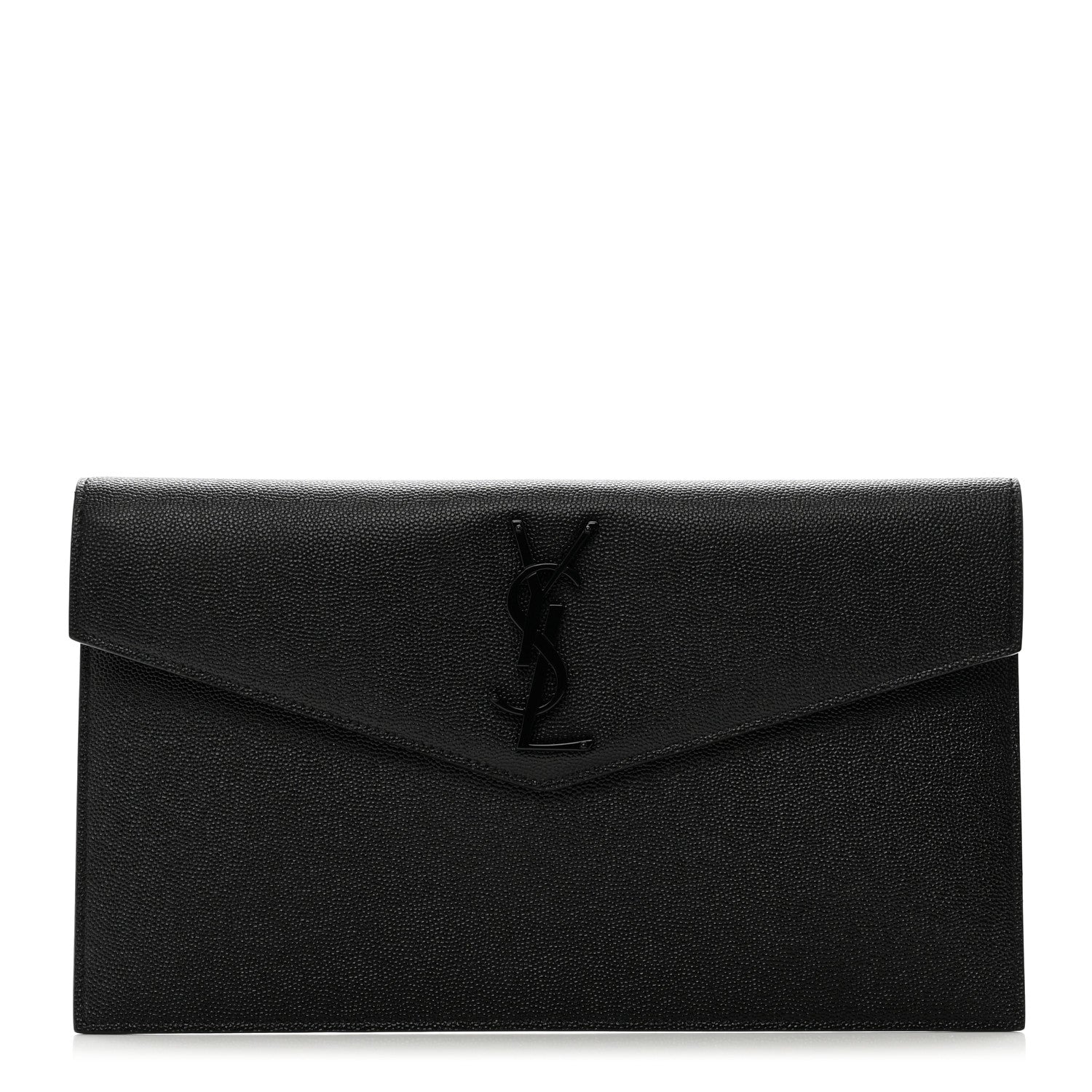 Saint Laurent Grain De Poudre Uptown Pouch Black 1 of 7