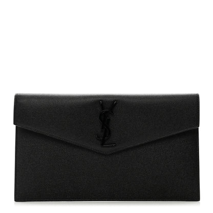 Saint Laurent Grain De Poudre Uptown Pouch Black 1 of 7