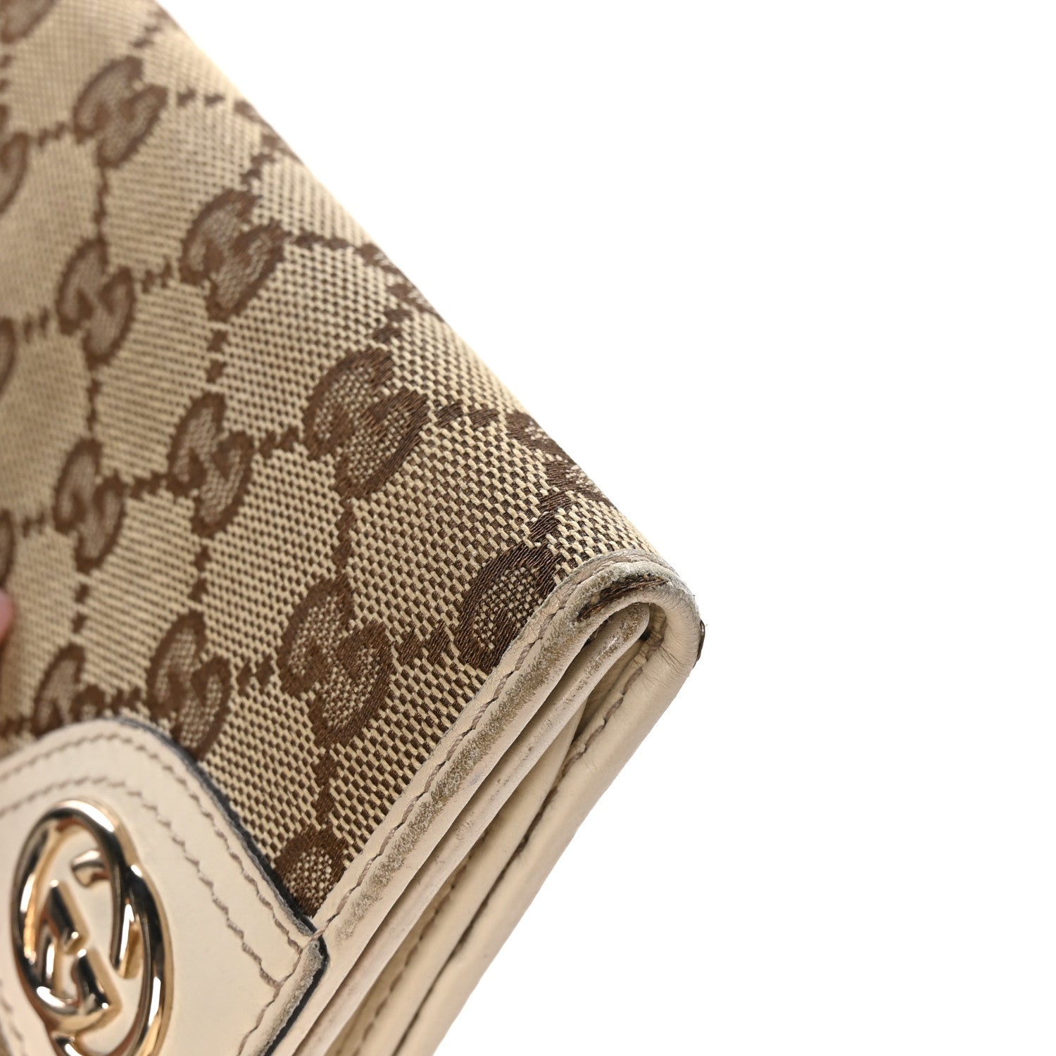 Gucci Monogram New Britt Continental Wallet Off White 10 of 10