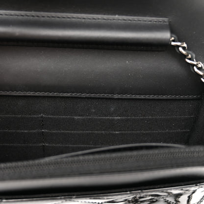 Chanel Patent Quilted Wallet On Chain WOC Black 15 of 17