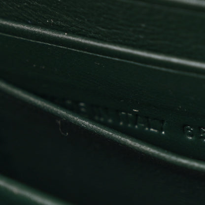 Balenciaga Shiny Calfskin Crocodile Embossed Hourglass Chain Bag Forest Green 7 of 12