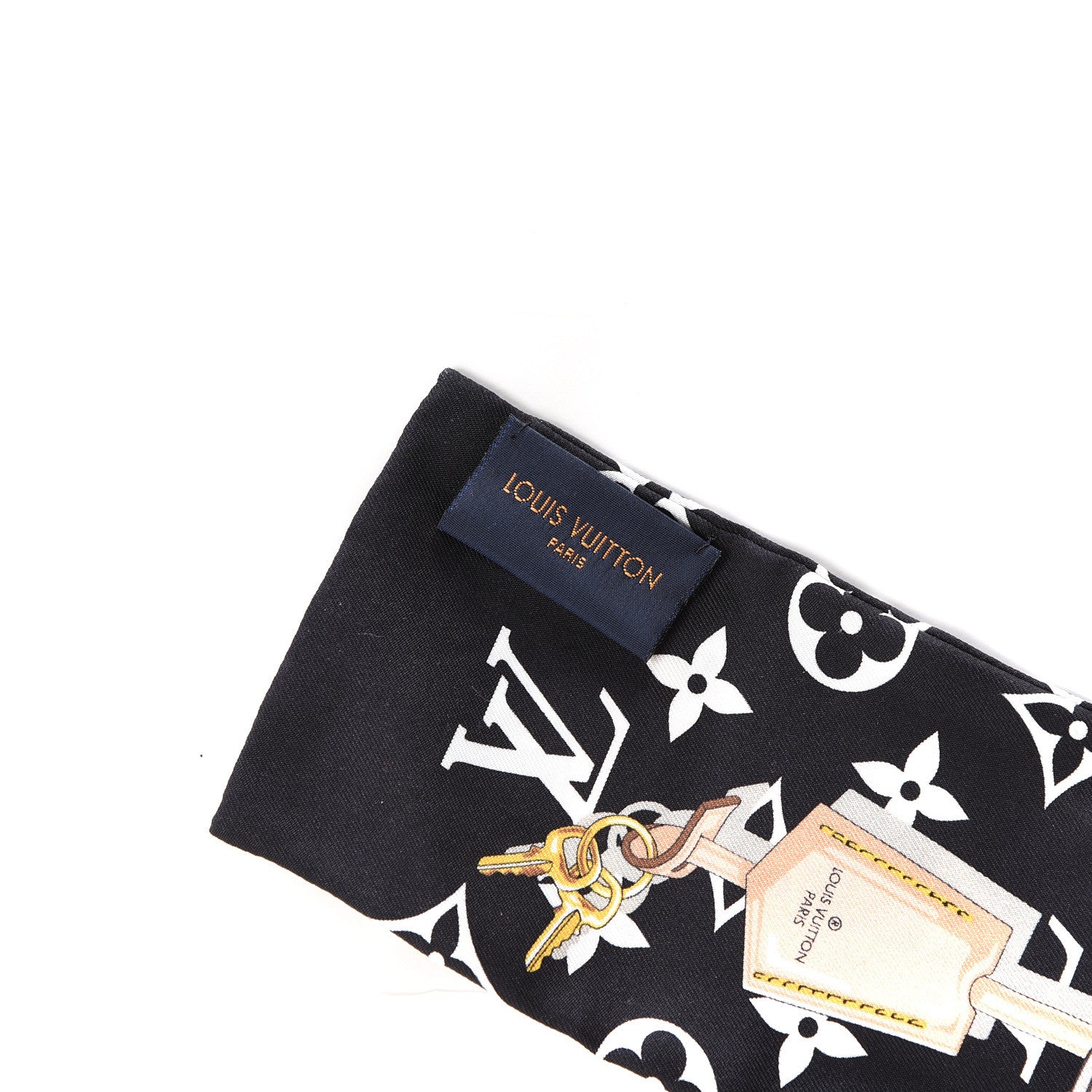 Louis Vuitton Silk Monogram Confidential Bandeau Black 4 of 5