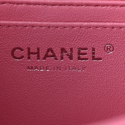 Chanel Lambskin Quilted Mini Rectangular Flap Pink 5 of 8