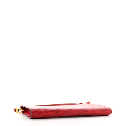 Louis Vuitton Epi Pochette Accessories 24 Castillan Red 4 of 13