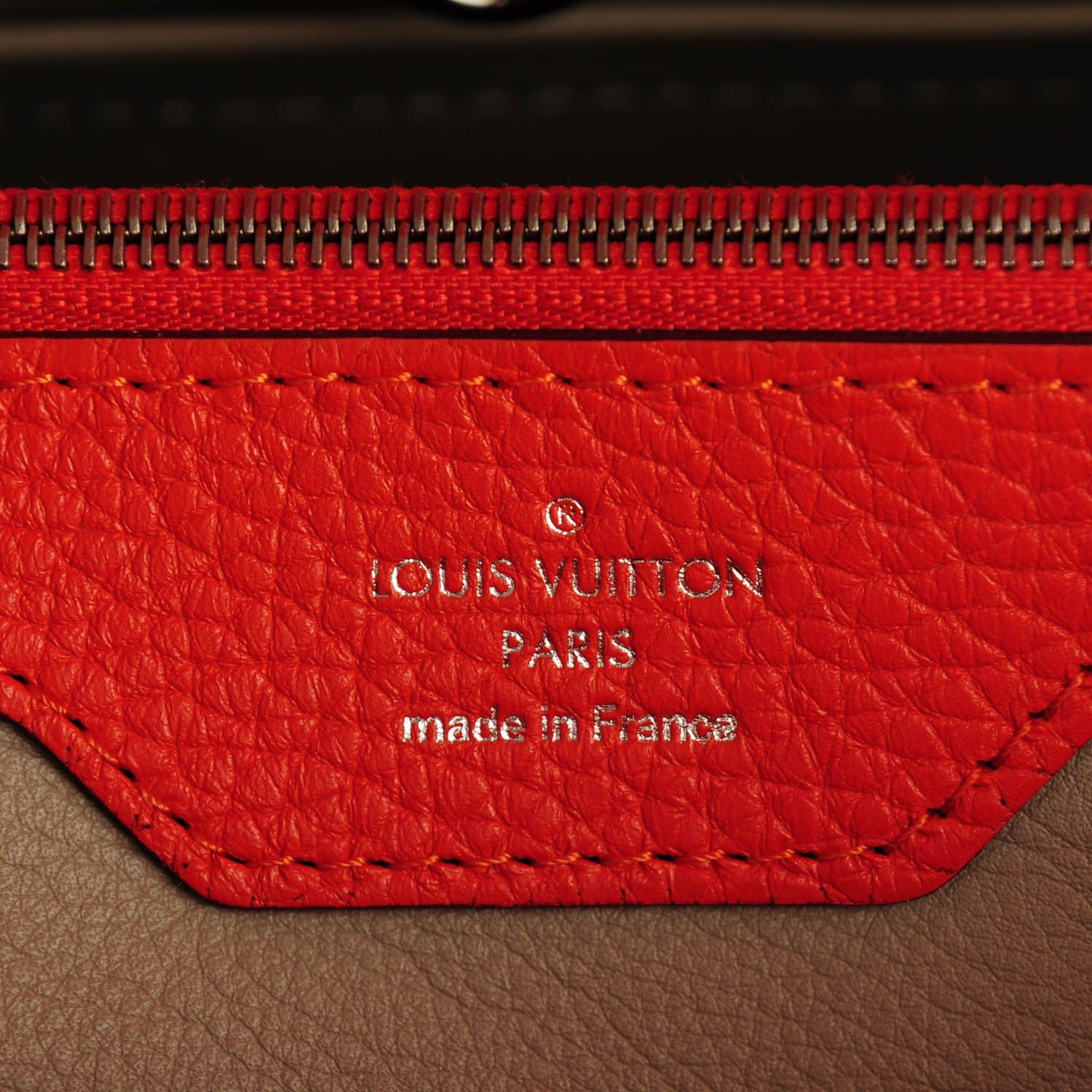 Louis Vuitton Taurillon Capucines MM Clementine 6 of 7