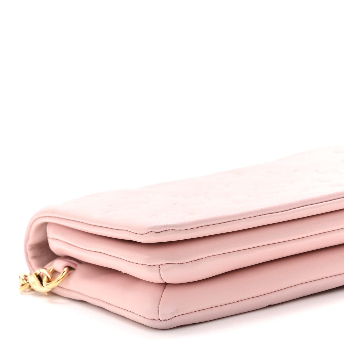 Lambskin Embossed Monogram Pochette Coussin Rose