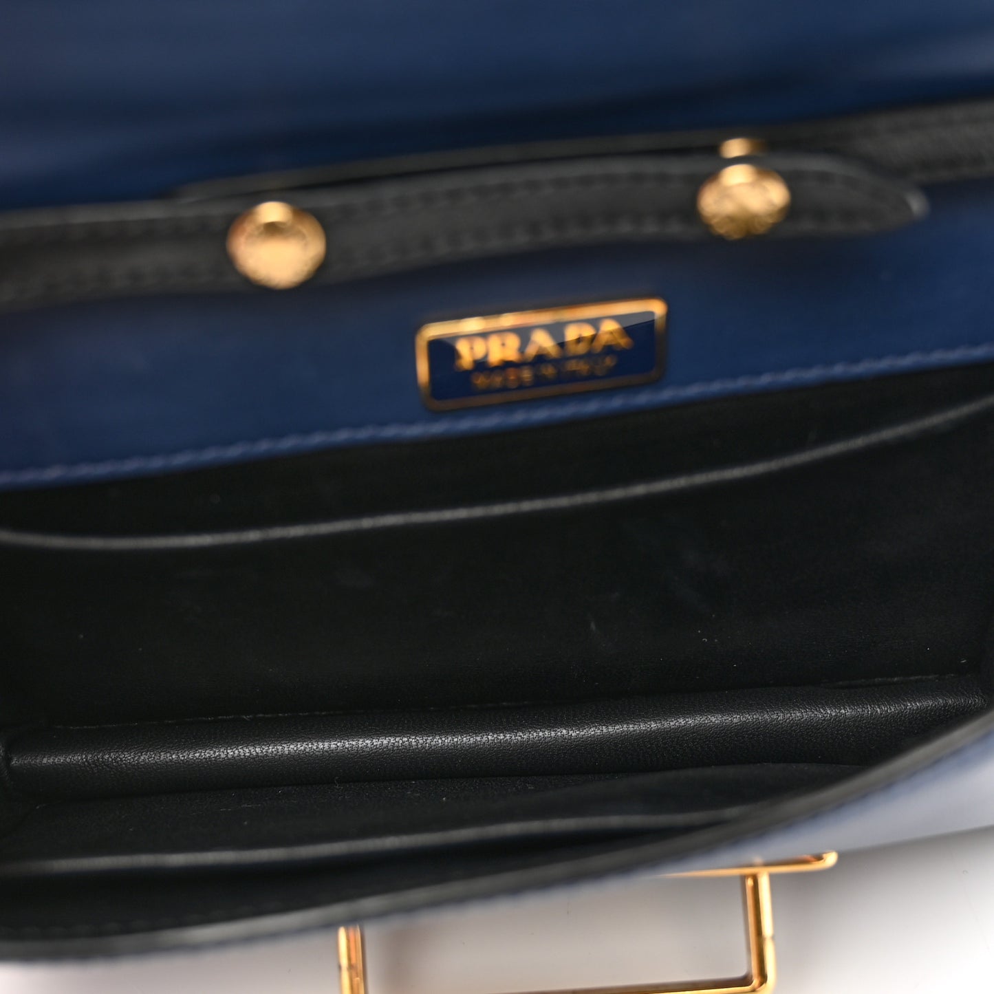 City Calf Saffiano Astrology Cahier Bag Bluette Black