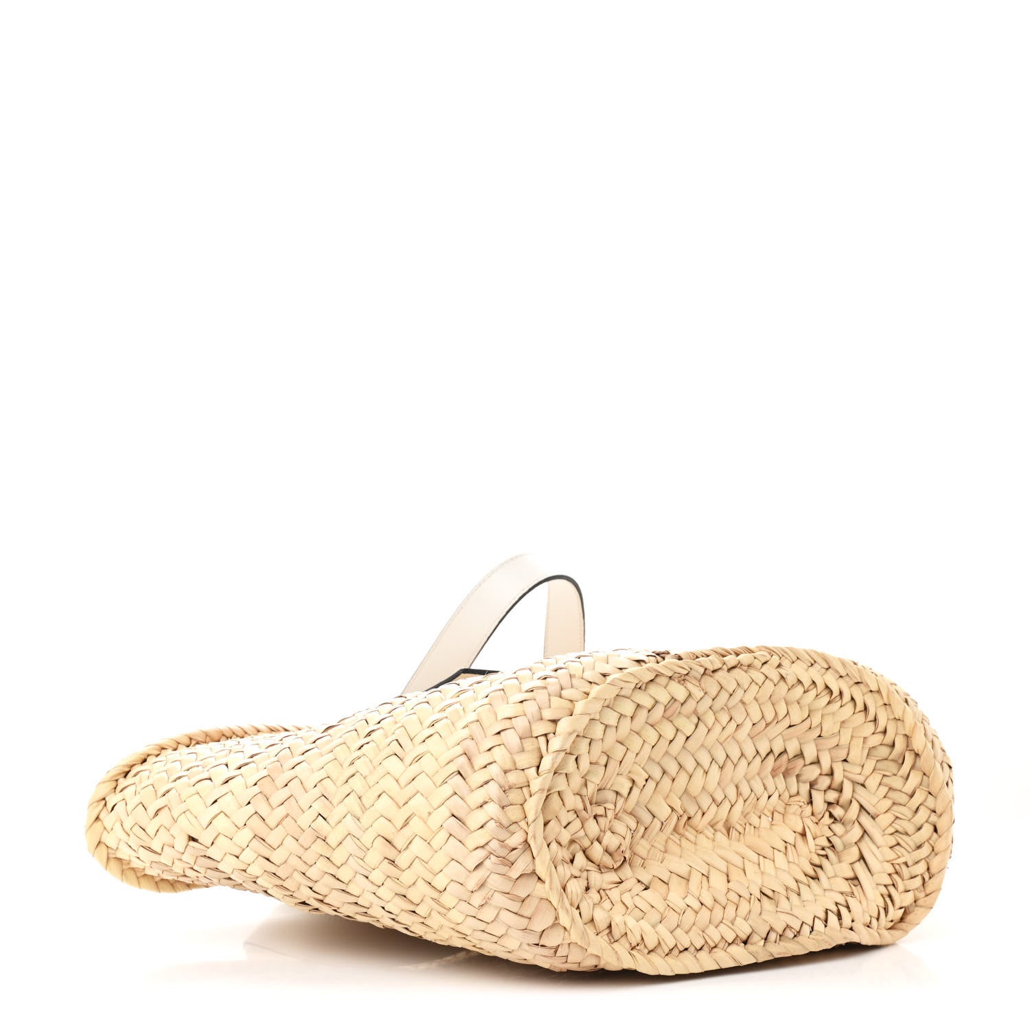 Loewe Raffia Medium Basket Tote Bag Natural White 4 of 10