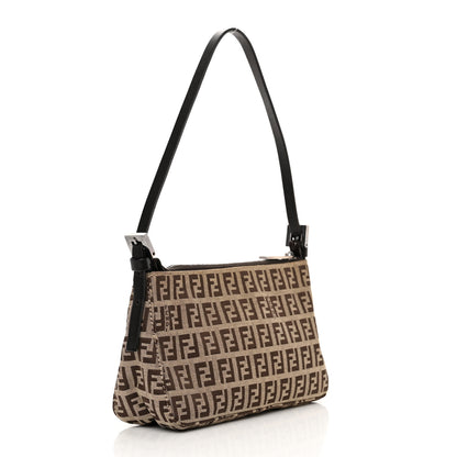 Fendi Zucchino Pochette Dark Brown 3 of 10