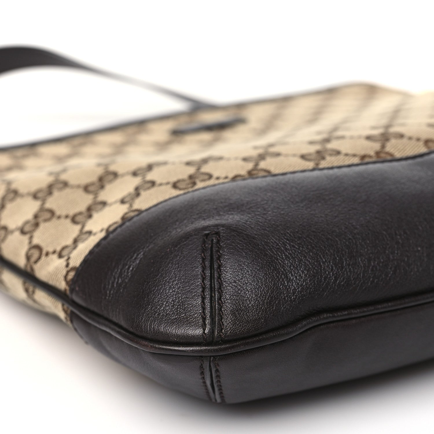 Gucci GG Monogram Web Messenger Bag Dark Brown 9 of 10