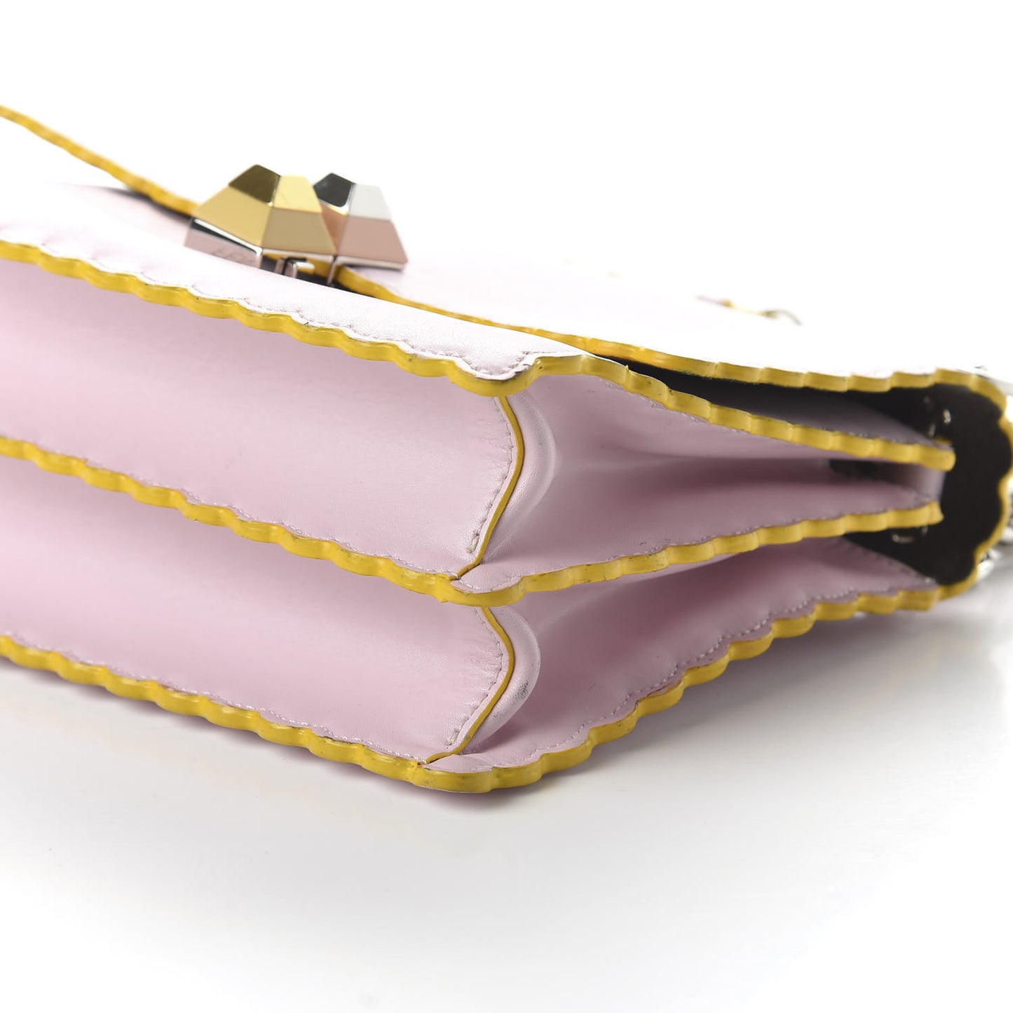 Vitello Liberty Scalloped Studded Small Kan I Shoulder Bag Peonia