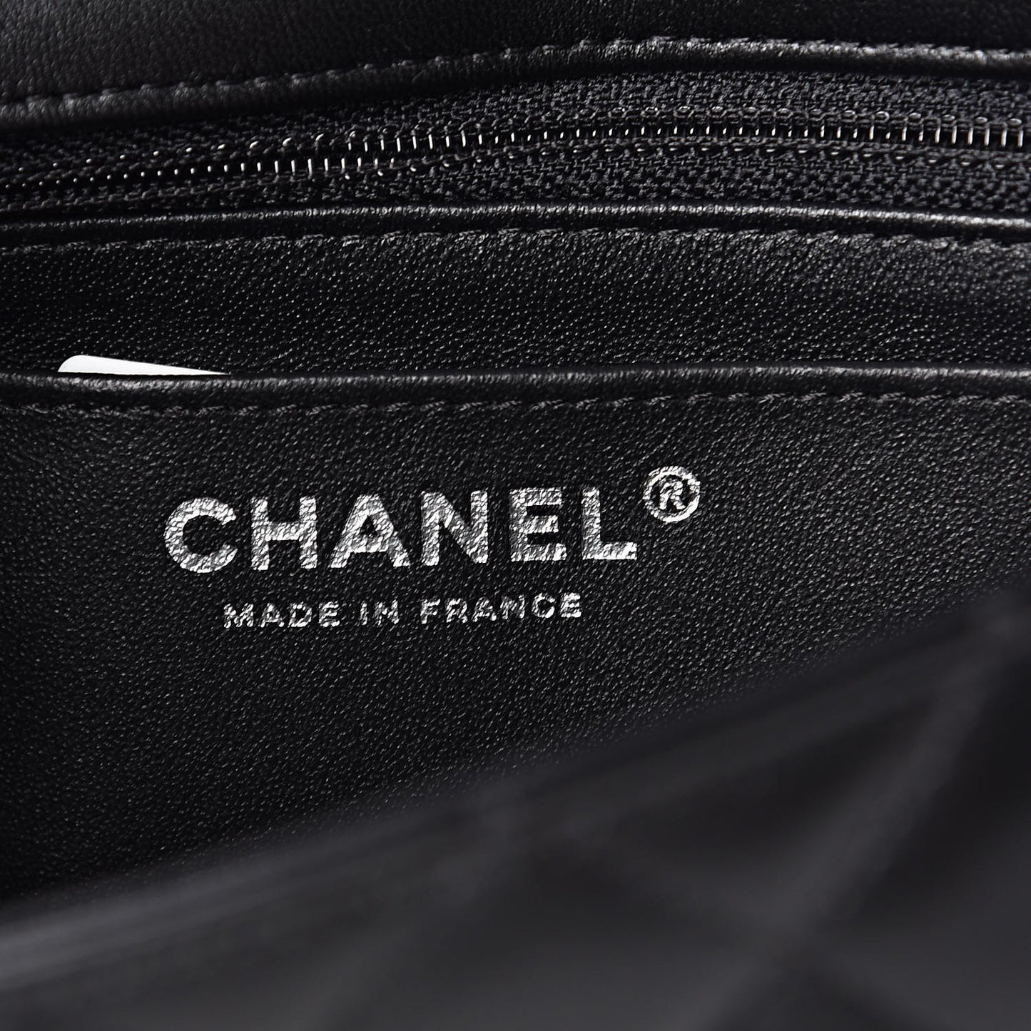 Lambskin Quilted Mini Rectangular Flap Black