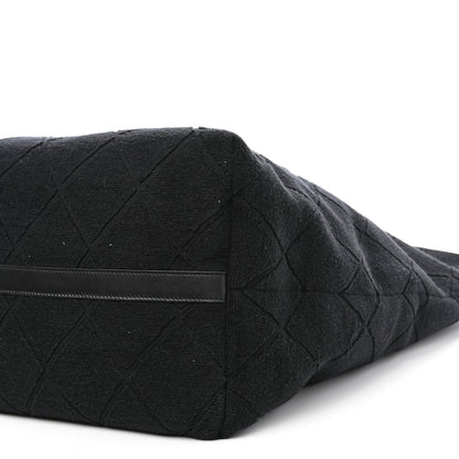 Chanel Terry Cotton CC Beach Tote Set Black 13 of 13