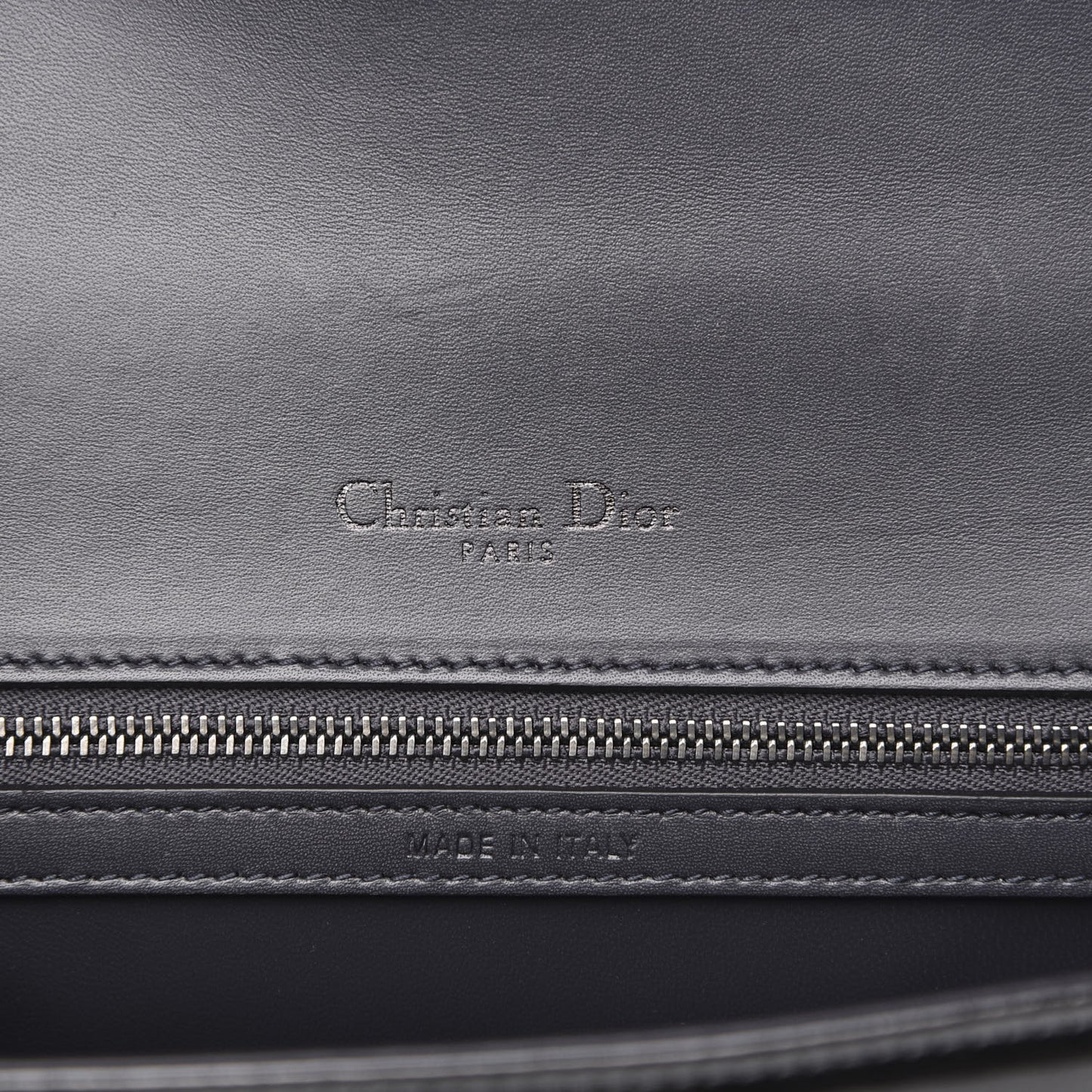 Metallic Patent Micro-Cannage Medium Diorama Flap Bag Onyx Black