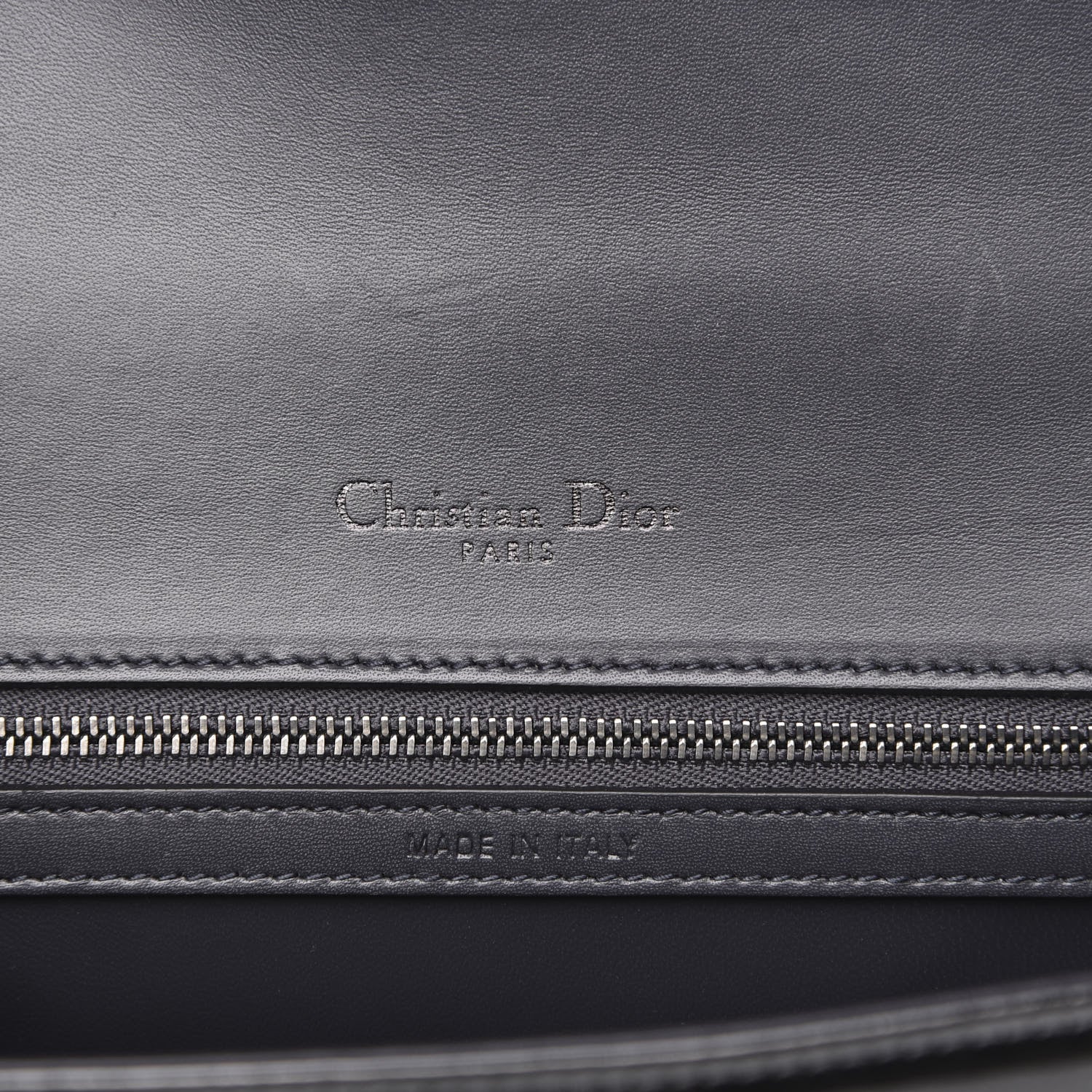 Christian Dior Metallic Patent Micro-Cannage Medium Diorama Flap Bag Onyx Black 6 of 9
