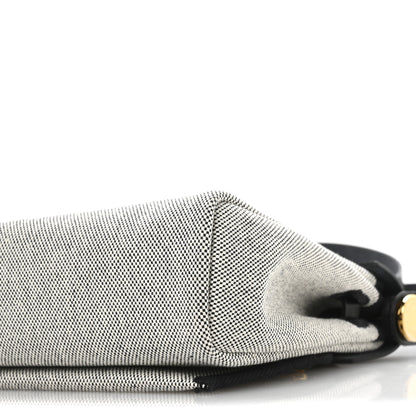 Hermes Military Toile Vache Hunter Herbag Zip Retourne 20 Ecru Black 10 of 10