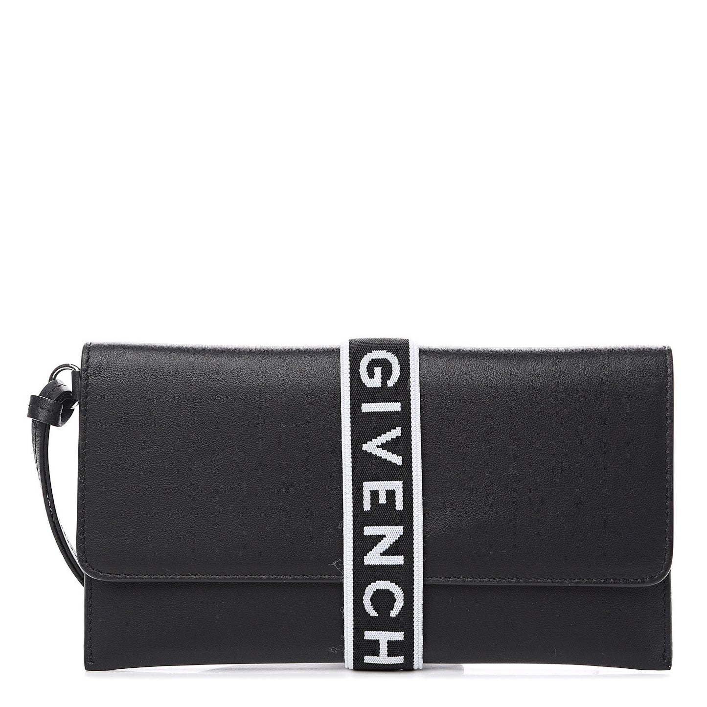Calfskin 4G Flap Pouch Black