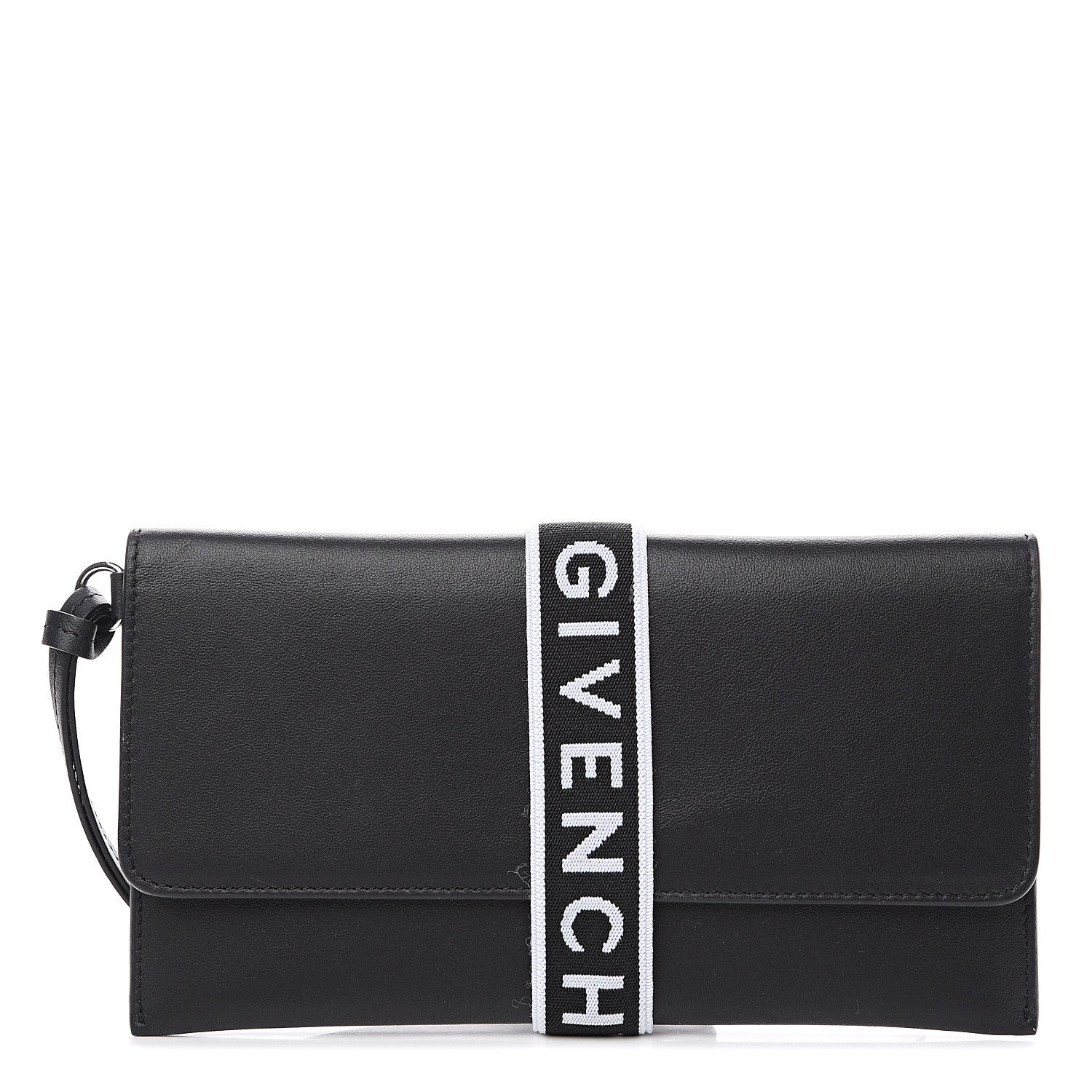 Givenchy Calfskin 4G Flap Pouch Black 1 of 7