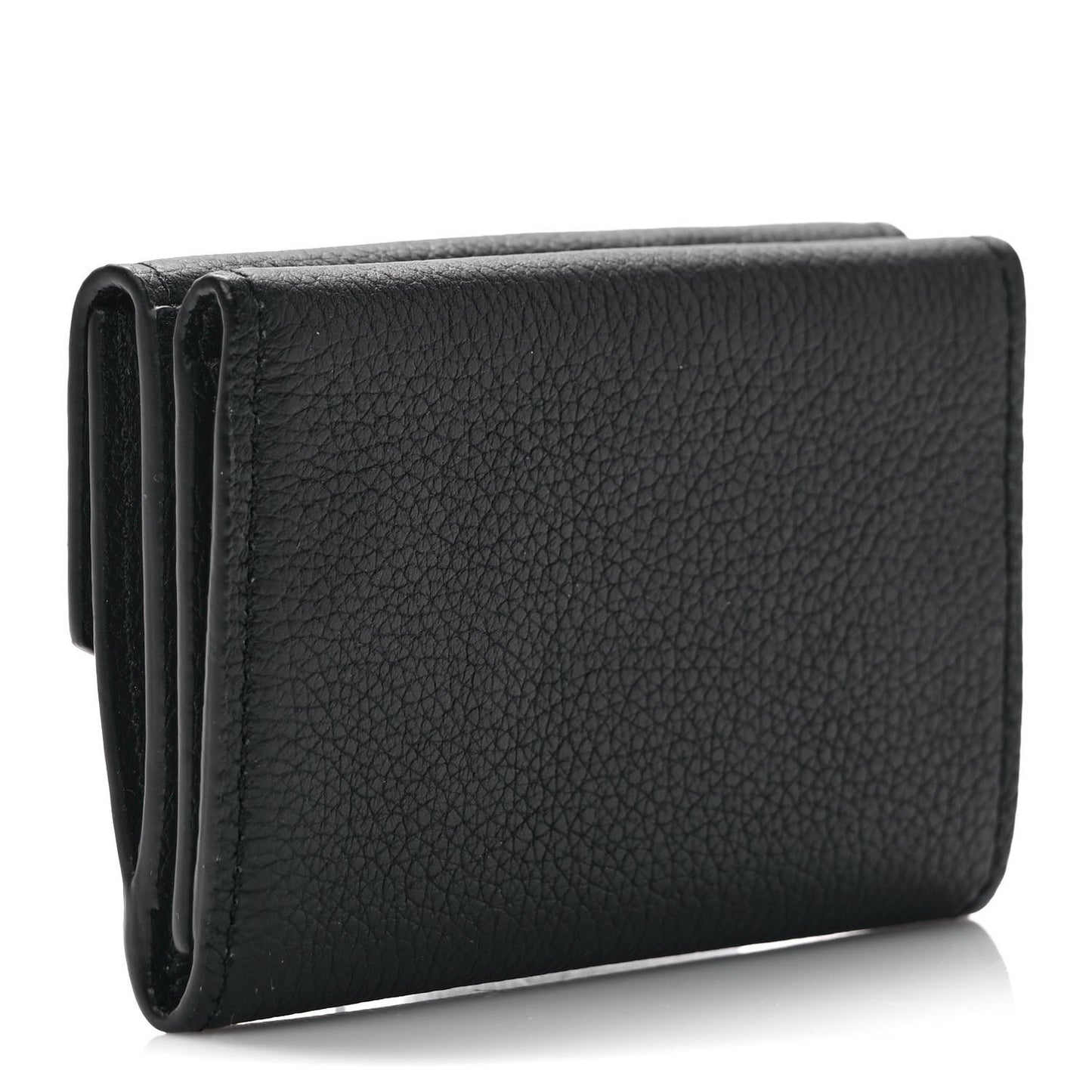 Calfskin Lockmini Wallet Black
