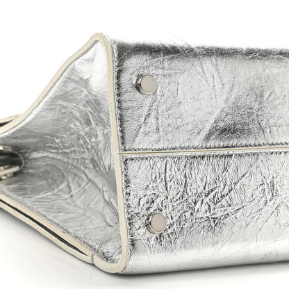 Christian Dior Metallic Calfskin Medium Diorever Flap Silver 10 of 16