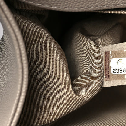 Chanel Caviar Quilted Medium Boy Flap Dark Beige 7 of 11