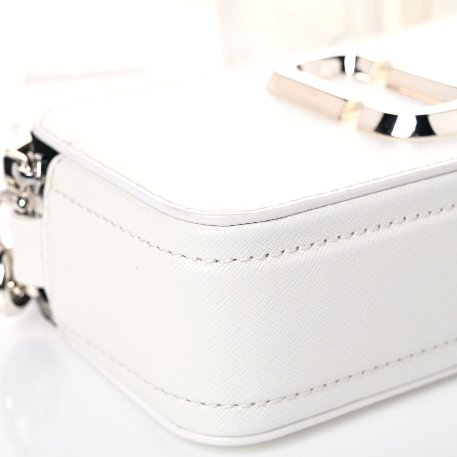 Marc Jacobs Saffiano Small Snapshot Camera Bag White 8 of 15
