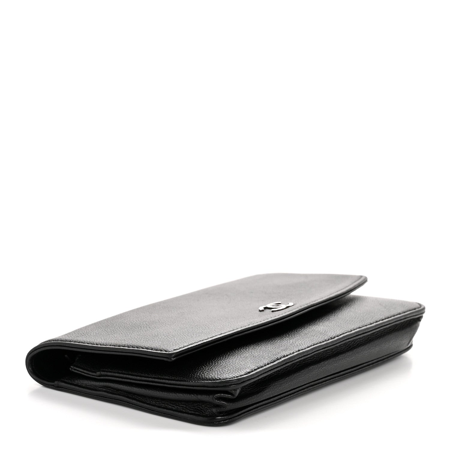 Chanel Caviar Sevruga Wallet on Chain WOC Black 4 of 13