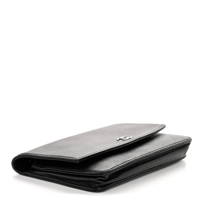 Chanel Caviar Sevruga Wallet on Chain WOC Black 4 of 13
