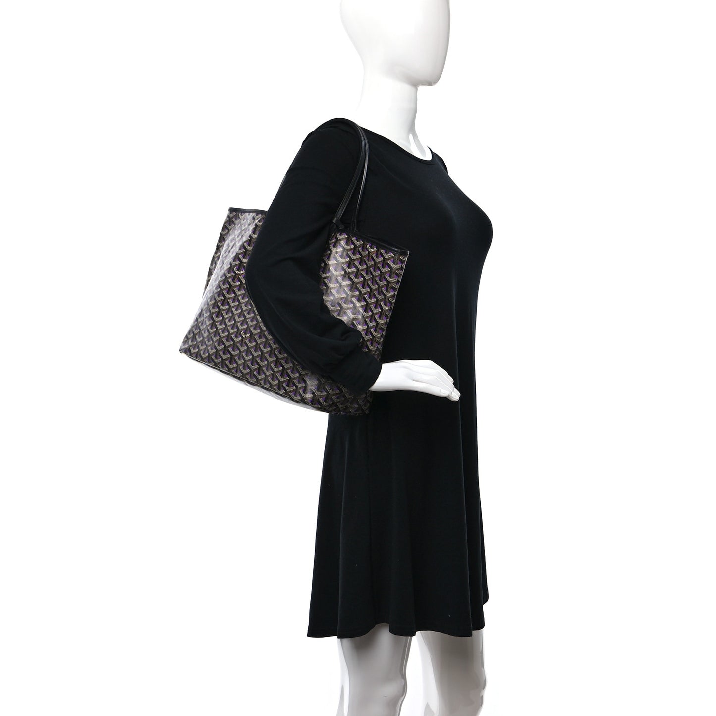 Goyardine Saint Louis Claire Voie PM Black Violet