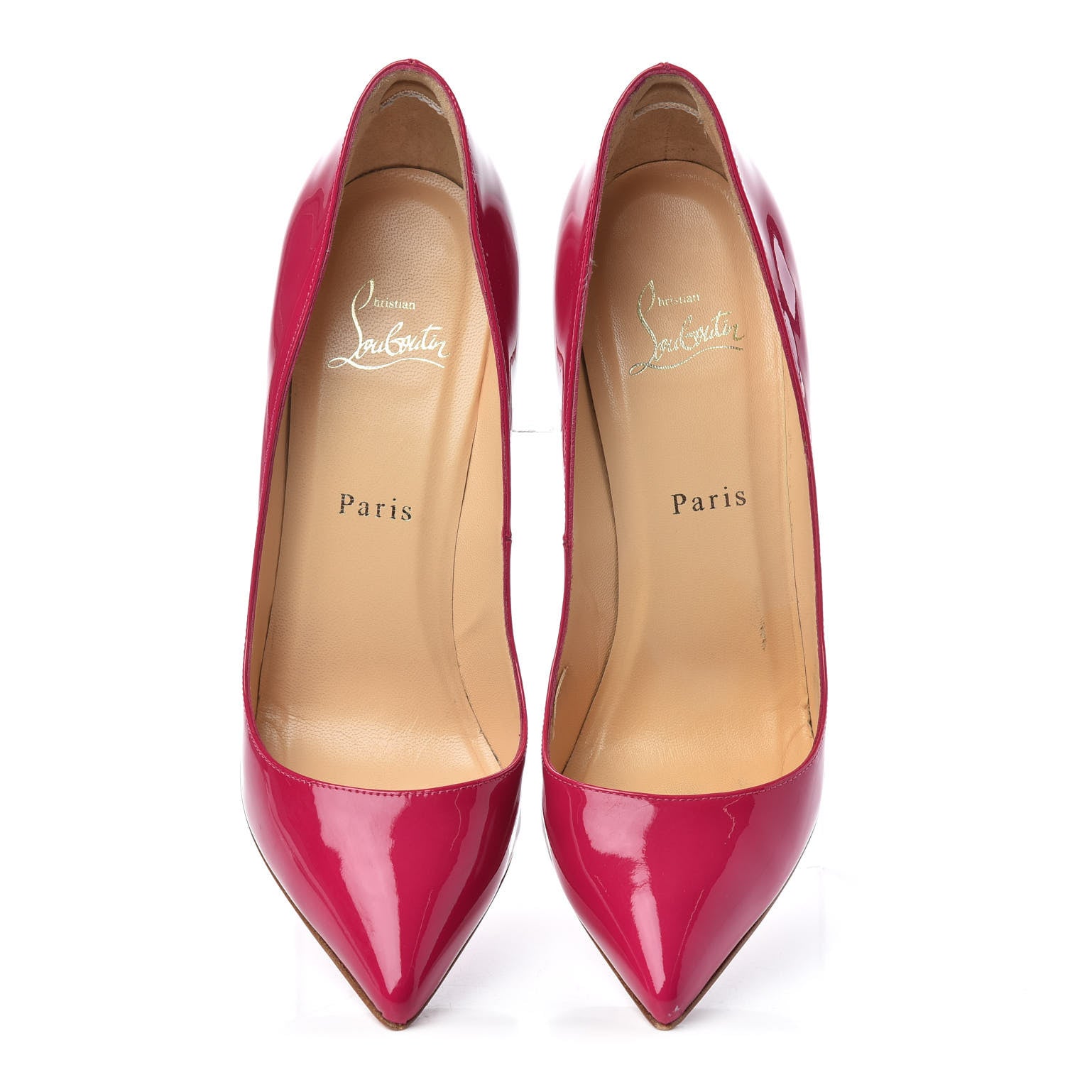 Christian Louboutin Patent Pigalle 120 Pumps 38 Fuchsia 5 of 9