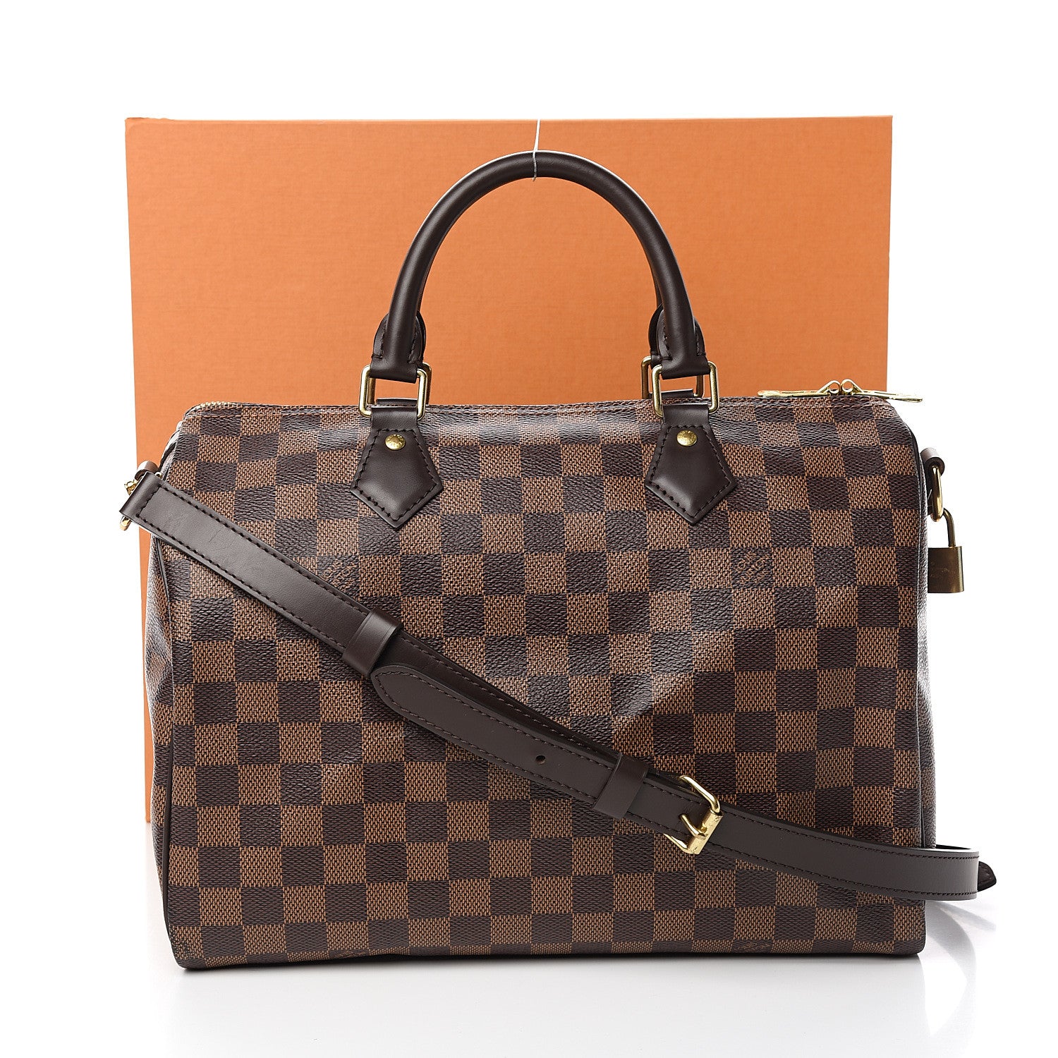 Louis Vuitton Damier Ebene Speedy Bandouliere 30 11 of 11